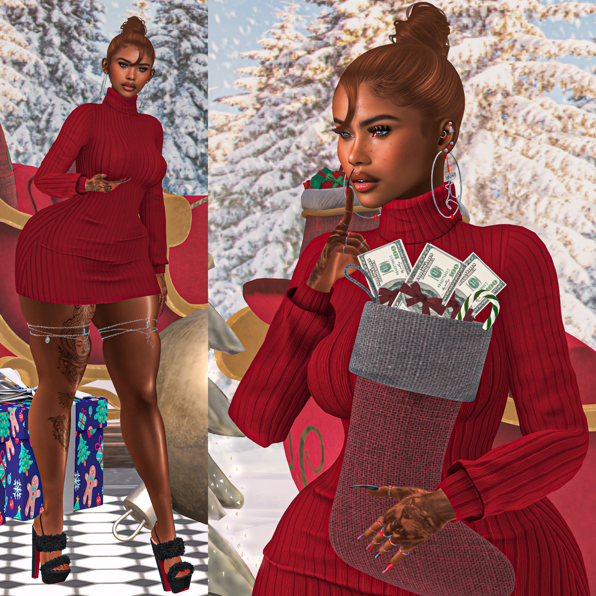 VarsityHaylaSweaterDress